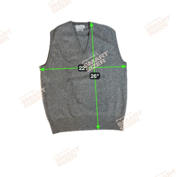 Vintage Christian Dior 100% Pure Cashmere Sweater Vest V-Neck Grey Men's 44‎ - Picture 8 of 8